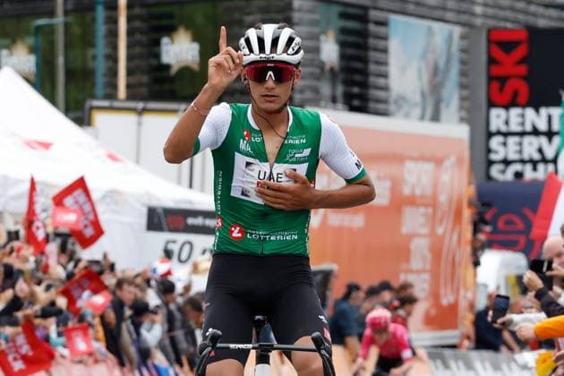 CYCLING - Tour of Austria 2025 KUEHTAI,AUSTRIA,12.JUL.25 - CYCLING - Tour of Austria, stage 3, Innsbruck - Kuehtai. Image shows Isaac del Toro (MEX UAE TEAM EMIRATES XRG).  GEPAxpictures xMichaelxKristen