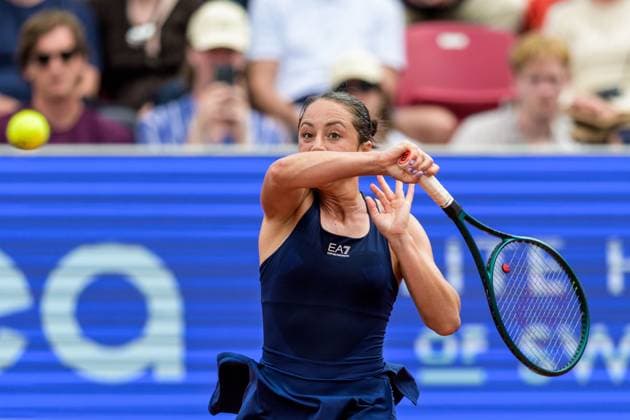 250712 Elisabetta Cocciaretto of Italy during the singel final of Nordea Open on July 12, 2025 in Bastad. Photo: Mathilda Schuler BILDBYRAN kod MA MA0844 tennis WTA, Tennis Damen 125 nordea open singelfinal dam bbeng Copyright: MATHILDAxSCHULER BB250712MA076