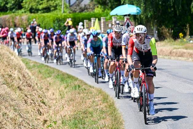 Tour de France 2025 Stage 8 LAVAL ESPACE MAYENNE, FRANCE - JULY 12 : Rider of Intermarche - Wanty in action during stage 8 of the 112th edition of Tour de France an UCI World Tour 2.UWT cycling road race stage for Men Elite of 174 km with start in Saint-Meen-le-Grand and finish in Laval Espace Mayenne on July 12, 2025 in Laval Espace Mayenne, France, 12 07 2025 ( Motordriver Kenny Verfaillie - Laval Espace Mayenne France  Copyright: xPetexGodingx