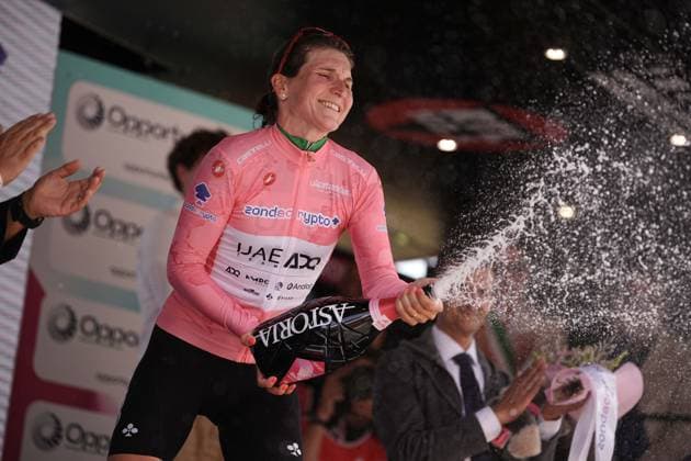 Uae Team Adq™s Longo Borghini Elisa during the 7th stage of the Giro d™Italia Women, from Fermignano to Monte Nerone, Italy Saturday, July 12, 2025. - cycling .  Copyright: xMarcoxAlpozzi LaPressex