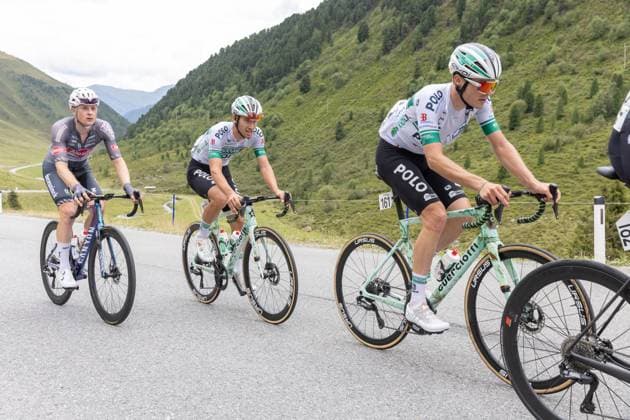 CYCLING - Tour of Austria 2025 KUEHTAI,AUSTRIA,12.JUL.25 - CYCLING - Tour of Austria, stage 3, Innsbruck - Kuehtai. Image shows the peloton.  GEPAxpictures xMichaelxKristen