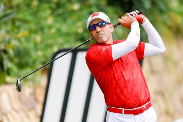 LIV Golf Andalucia - Day Two Sergio Garcia of Fireballs GC plays a shot on day two of LIV Golf Andalucia at Valderrama in Cadiz, Spain, on July 12, 2025. Sotogrande Cadiz Spain  Copyright: xDAXxImagesx originalFilename:daximages-livgolfa250712_npC0R.jpg