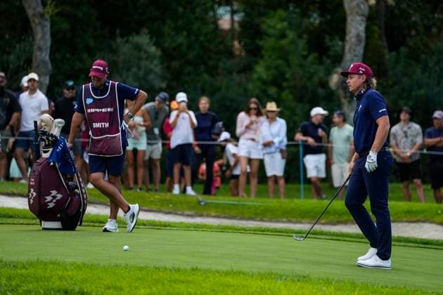 July 12, 2025, Cadiz, Cadiz, SPAIN: Cameron Smith of Ripper team in actions during day two of the LIV Golf Andalucia at Golf Club Royal of Valderrama on July 12, 2025 in Cadiz, Spain. Cadiz SPAIN - ZUMAa181 20250712_zaa_a181_092 Copyright: xJoaquinxCorcherox