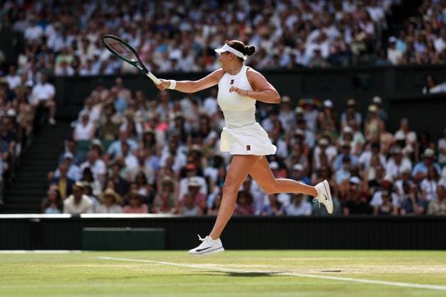 Amanda Anisimova during the Ladies Singles Final Wimbledon Tennis Championships, Day 13, The All England Lawn Tennis and Croquet Club, London, UK - 12 Jul 2025London The All England Lawn Tennis and United Kingdom  Copyright: xEllaxLing Shutterstockx 15392295g