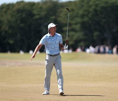 UK: The Genesis Scottish Open at The Renaissance Club, North Berwick, Scotland on 12 July 2025: Pictured: Marcel Siem (Germany) on the 7th fairway during the third round of the Genesis Scottish Open 2025 at The Renaissance Club, North Berwick, Scotland North Berwick The Renaissance Club Scotland Copyright: xAlexxToddx