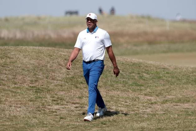 UK: The Genesis Scottish Open at The Renaissance Club, North Berwick, Scotland on 12 July 2025: Pictured: Jhonattan Vegas (Venezuela) on the 16th fairway during the third round of the Genesis Scottish Open 2025 at The Renaissance Club, North Berwick, Scotland North Berwick The Renaissance Club Scotland Copyright: xAlexxToddx
