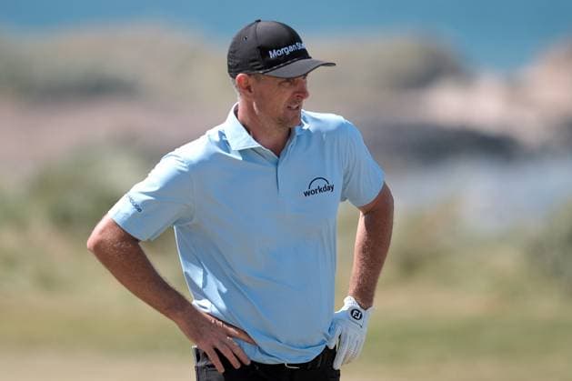 UK: The Genesis Scottish Open at The Renaissance Club, North Berwick, Scotland on 12 July 2025: Pictured: Justin Rose (England) on the 13th fairway during the third round of the Genesis Scottish Open 2025 at The Renaissance Club, North Berwick, Scotland North Berwick The Renaissance Club Scotland Copyright: xAlexxToddx