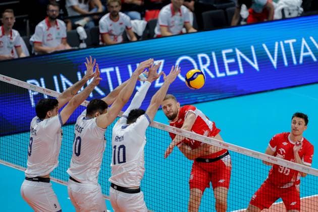 OLSZTYN 12.07.2025 SIATKOWKA MIEDZYNARODOWY MECZ TOWARZYSKI POLSKA - IRAN - - - FRIENDLY INTERNATIONAL VOLLEYBALL MATCH: POLAND - IRAN NZ PORIYA HOSSEIN KHANZADEH FIROUZJAH YOUSEF KAZEMI POSHTPARI AMIN ESMAEILNEZHAD BARTLOMIEJ BOLADZ FOT. MACIEJ GILEWSKI 400mm.pl NEWSPIX.PL --- newspix.pl 