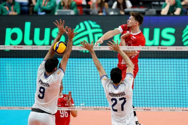 OLSZTYN 12.07.2025 SIATKOWKA MIEDZYNARODOWY MECZ TOWARZYSKI POLSKA - IRAN - - - FRIENDLY INTERNATIONAL VOLLEYBALL MATCH: POLAND - IRAN NZ PORIYA HOSSEIN KHANZADEH FIROUZJAH MOHAMMAD VALIZADEH JAKUB KOCHANOWSKI FOT. MACIEJ GILEWSKI 400mm.pl NEWSPIX.PL --- newspix.pl 