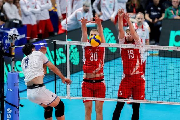 OLSZTYN 12.07.2025 SIATKOWKA MIEDZYNARODOWY MECZ TOWARZYSKI POLSKA - IRAN - - - FRIENDLY INTERNATIONAL VOLLEYBALL MATCH: POLAND - IRAN NZ MOHAMMADREZA HAZRAT BARTLOMIEJ BOLADZ JAKUB KOCHANOWSKI FOT. MACIEJ GILEWSKI 400mm.pl NEWSPIX.PL --- newspix.pl 