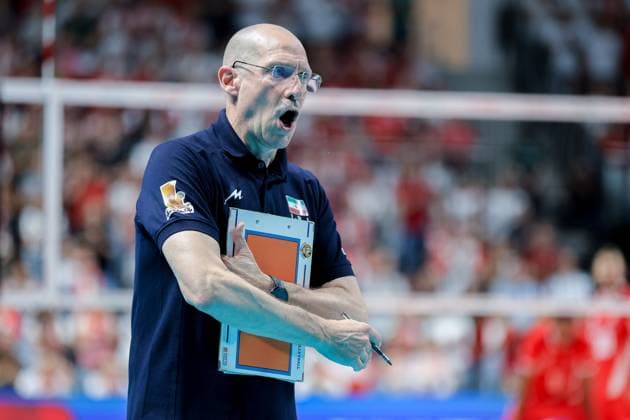 OLSZTYN 12.07.2025 SIATKOWKA MIEDZYNARODOWY MECZ TOWARZYSKI POLSKA - IRAN - - - FRIENDLY INTERNATIONAL VOLLEYBALL MATCH: POLAND - IRAN NZ TRENER COACH ROBERTO PIAZZA FOT. MACIEJ GILEWSKI 400mm.pl NEWSPIX.PL --- newspix.pl 