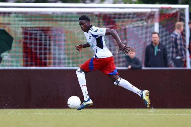 Raif Adam (Hamburger SV U21, U 21 Fußball I Herren I Billstedt Cup 2025 I Saison 2025-2026 I Finale I FC Eintracht Norderstedt - Hamburger SV U21 I 12.07.2025 I Öjendorfer Weg