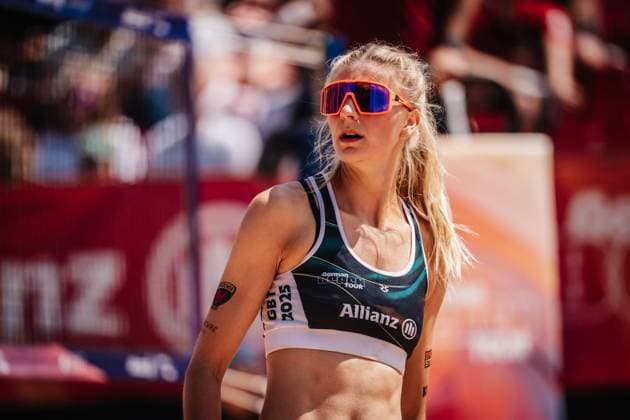 Beachvolleyball Frauen Allianz German Beach Tour 2025 Tourstop München 12.07.2025 Nele Barber München Zentraler Hochschulsport Münche Bayern Deutschland