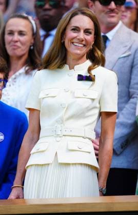 Catherine Princess of Wales in the Royal Box on Centre Court Wimbledon Tennis Championships, Day 13, The All England Lawn Tennis and Croquet Club, London, UK - 12 Jul 2025London The All England Lawn Tennis and United Kingdom  Copyright: xJavierxGarcia Shutterstockx 15392293hc
