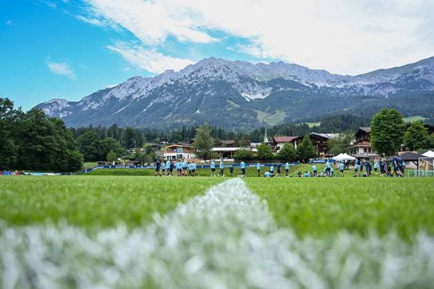 13.07.2025, Fussball, Saison 2025 2026, 2. Bundesliga, Vorbereitung, Sommertrainingslager des VfL Bochum in Scheffau am Wilden Kaiser, Tag 2, Übersicht Trainingsplatz, xRHR-FOTO YYx