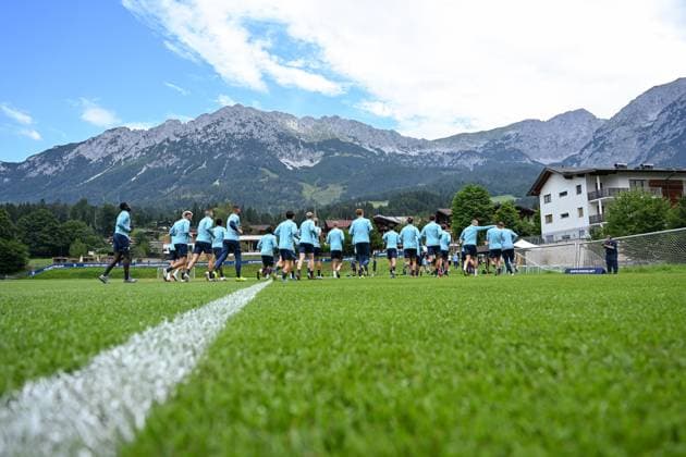 13.07.2025, Fussball, Saison 2025 2026, 2. Bundesliga, Vorbereitung, Sommertrainingslager des VfL Bochum in Scheffau am Wilden Kaiser, Tag 2, Übersicht Trainingsplatz, xRHR-FOTO YYx