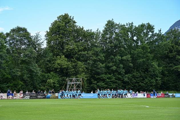 13.07.2025, Fussball, Saison 2025 2026, 2. Bundesliga, Vorbereitung, Sommertrainingslager des VfL Bochum in Scheffau am Wilden Kaiser, Tag 2, Übersicht Trainingsplatz, xRHR-FOTO YYx