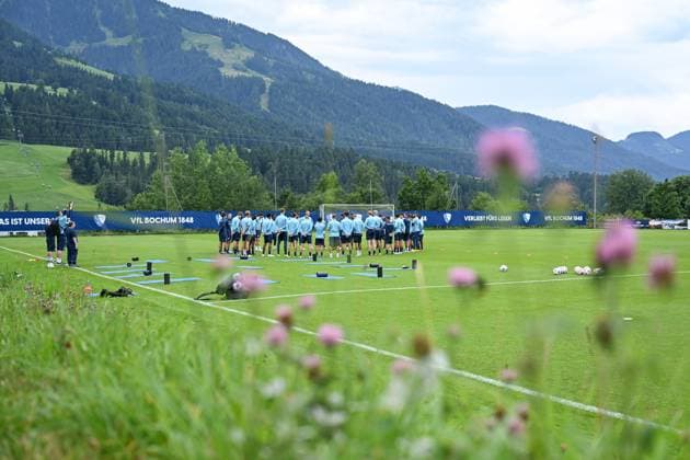 13.07.2025, Fussball, Saison 2025 2026, 2. Bundesliga, Vorbereitung, Sommertrainingslager des VfL Bochum in Scheffau am Wilden Kaiser, Tag 2, Übersicht Trainingsplatz, xRHR-FOTO YYx