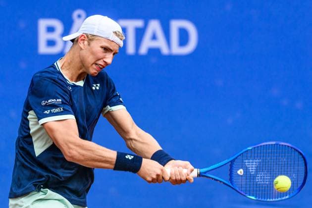 250720 Nicolai Budkov Kjaer of Norway during the qualifier tennis match at Nordea Open on July 20, 2025 in Bastad. Photo: Mathilda Schuler BILDBYRAN kod MA MA0845 tennis ATP, Tennis Herren 250 nordea open bbeng kval norge norway Copyright: MATHILDAxSCHULER BB250720MA002