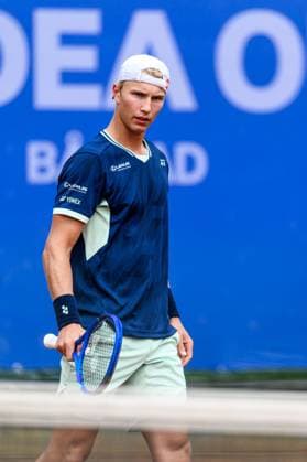 250720 Nicolai Budkov Kjaer of Norway during the qualifier tennis match at Nordea Open on July 20, 2025 in Bastad. Photo: Mathilda Schuler BILDBYRAN kod MA MA0845 tennis ATP, Tennis Herren 250 nordea open bbeng kval norge norway Copyright: MATHILDAxSCHULER BB250720MA005
