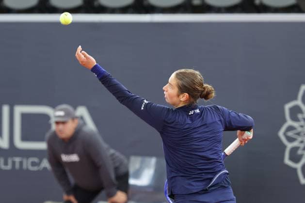 GER, Hamburg, xFSx, ATP250 Frauen-Tennistunier MSC Hamburg Ladies Open 2025, 13.07.2025 Valentina Steiner (GER) vs Renata Jamrichova (SVK) v.l., Valentina Steiner (GER) macht einen Aufschlag Copyright: HMBxMedia FernandoxSoares