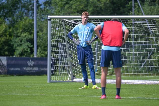 13.07.2025, Fussball, Saison 2025 2026, 2. Bundesliga, Vorbereitung, Sommertrainingslager des VfL Bochum in Scheffau am Wilden Kaiser, Tag 2, Torwart Hugo Rolleke (VfL Bochum 1848) xRHR-FOTO YYx
