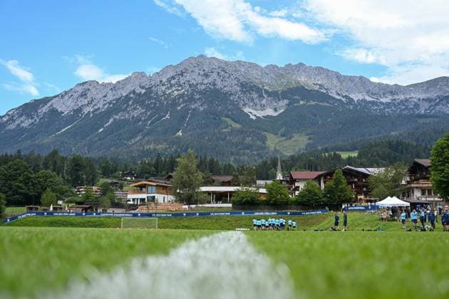 13.07.2025, Fussball, Saison 2025 2026, 2. Bundesliga, Vorbereitung, Sommertrainingslager des VfL Bochum in Scheffau am Wilden Kaiser, Tag 2, Übersicht Trainingsplatz, xRHR-FOTO YYx
