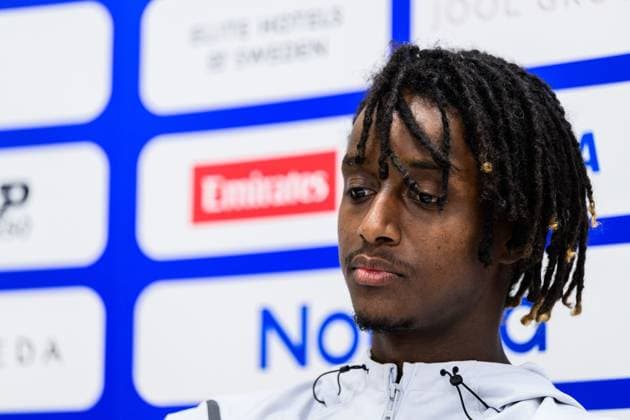 250713 Mikael Ymer of Sweden during a press conference, PK, Pressekonferenz at Nordea Open on July 13, 2025 in Bastad. Photo: Mathilda Schuler BILDBYRAN kod MA MA0845 tennis ATP, Tennis Herren 250 nordea open bbeng kval Copyright: MATHILDAxSCHULER BB250713MA001
