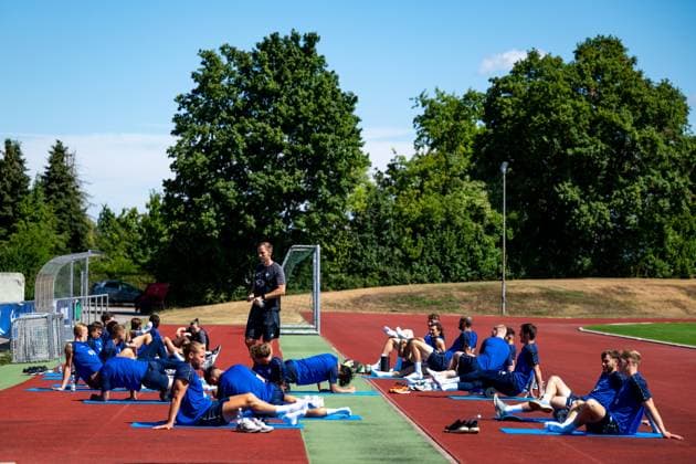 Die Spieler von Darmstadt beim Training, SV Darmstadt 98, Fussball, 2. Bundesliga, Trainingslager, 4. Tag, 13.07.2025. SV Darmstadt 98, Fussball, 2. Bundesliga, Trainingslager, 4. Tag, 13.07.2025. Bad Wörishofen