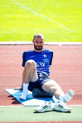 Aleksandar Vukotic (SV Darmstadt 98, 20) beim Training, SV Darmstadt 98, Fussball, 2. Bundesliga, Trainingslager, 4. Tag, 13.07.2025. SV Darmstadt 98, Fussball, 2. Bundesliga, Trainingslager, 4. Tag, 13.07.2025. Bad Wörishofen