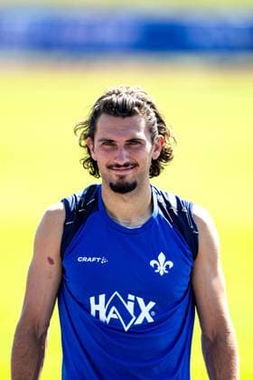 Fraser Hornby (SV Darmstadt 98, 09) beim Training, SV Darmstadt 98, Fussball, 2. Bundesliga, Trainingslager, 4. Tag, 13.07.2025. SV Darmstadt 98, Fussball, 2. Bundesliga, Trainingslager, 4. Tag, 13.07.2025. Bad Wörishofen