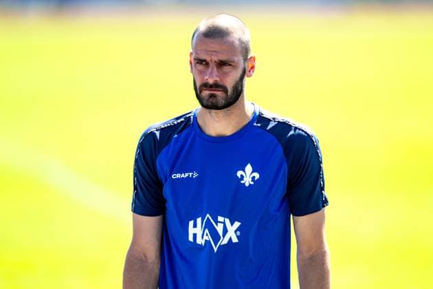 Aleksandar Vukotic (SV Darmstadt 98, 20) beim Training, SV Darmstadt 98, Fussball, 2. Bundesliga, Trainingslager, 4. Tag, 13.07.2025. SV Darmstadt 98, Fussball, 2. Bundesliga, Trainingslager, 4. Tag, 13.07.2025. Bad Wörishofen