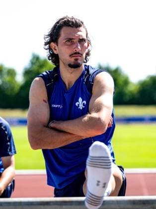 Fraser Hornby (SV Darmstadt 98, 09) beim Training, SV Darmstadt 98, Fussball, 2. Bundesliga, Trainingslager, 4. Tag, 13.07.2025. SV Darmstadt 98, Fussball, 2. Bundesliga, Trainingslager, 4. Tag, 13.07.2025. Bad Wörishofen