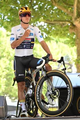 Tour de France 2025 Stage 9 CHATEAUROUX, FRANCE - JULY 13 : Evenepoel Remco (BEL) of Soudal Quick-Step during stage 9 of the 112th edition of Tour de France an UCI World Tour 2.UWT cycling road race stage for Men Elite of 170 km with start in Chinon and finish in Chateauroux on July 13, 2025 in Chateauroux, France, 13 07 2025 ( Motordriver Kenny Verfaillie - Chateauroux France  Copyright: xJanxDexMeuleneirx