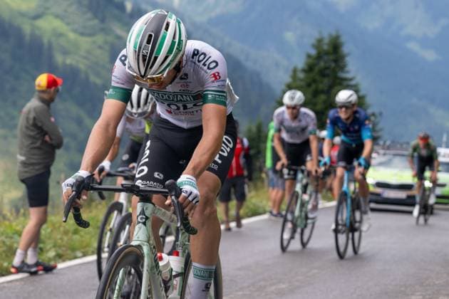 CYCLING - Tour of Austria 2025 FELDKIRCH,AUSTRIA,13.JUL.25 - CYCLING - Tour of Austria, stage 5, Feldkirch - Feldkirch. Image shows Kevin Bonaldo (ITA S.C. Padovani Polo Cherry Bank).  GEPAxpictures xOliverxLerch