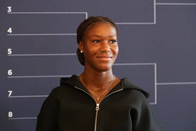 GER, Hamburg, xFSx, ATP250 Frauen-Tennistunier , MSC Hamburg Ladies Open Auslosung 2025, 13.07.2025 v.l., Noma Noha Akugue (GER) Copyright: HMBxMedia FernandoxSoares