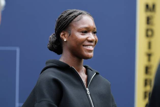 GER, Hamburg, xFSx, ATP250 Frauen-Tennistunier , MSC Hamburg Ladies Open Auslosung 2025, 13.07.2025 v.l., Noma Noha Akugue (GER) Copyright: HMBxMedia FernandoxSoares