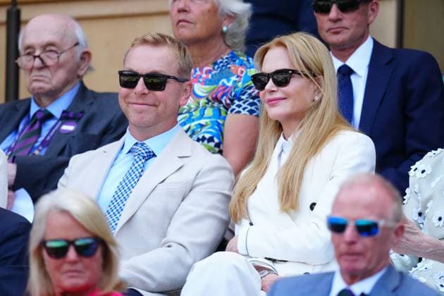 Chris Hoy and Nicole Kidman in the Royal Box on Centre Court Wimbledon Tennis Championships, Day 14, The All England Lawn Tennis and Croquet Club, London, UK - 13 Jul 2025London The All England Lawn Tennis and United Kingdom  Copyright: xJavierxGarcia Shutterstockx 15392297f