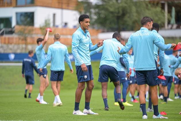 13.07.2025, Fussball, Saison 2025 2026, 2. Bundesliga, Vorbereitung, Sommertrainingslager des VfL Bochum in Scheffau am Wilden Kaiser, Tag 2, Francis Onyeka (VfL Bochum 1848) xRHR-FOTO YYx