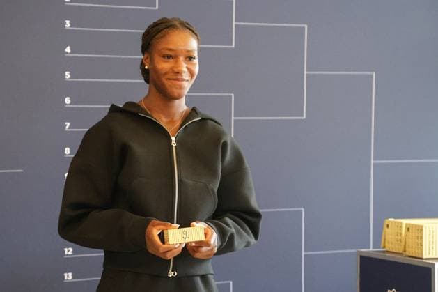GER, Hamburg, xFSx, ATP250 Frauen-Tennistunier , MSC Hamburg Ladies Open Auslosung 2025, 13.07.2025 v.l., Noma Noha Akugue (GER) Copyright: HMBxMedia FernandoxSoares