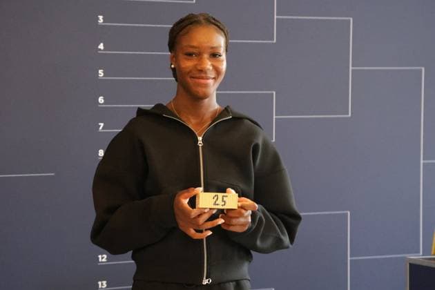 GER, Hamburg, xFSx, ATP250 Frauen-Tennistunier , MSC Hamburg Ladies Open Auslosung 2025, 13.07.2025 v.l., Noma Noha Akugue (GER) Copyright: HMBxMedia FernandoxSoares