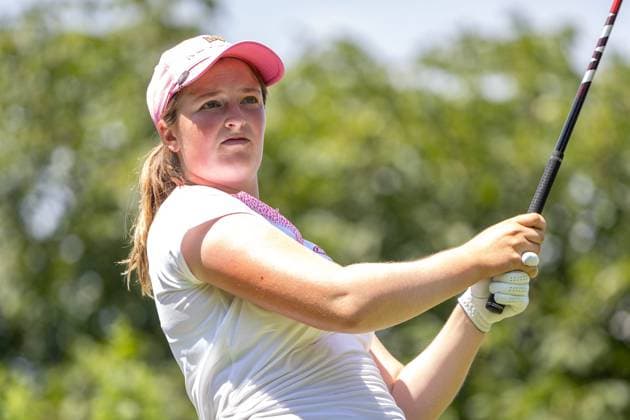 LOTTIE WOAD ALMUNDI EVIAN CHAMPIONSHIP PHOTOPQR LE DAUPHINE Grégory YETCHMENIZA ; Évian-les-Bains ; 13 07 2025 ; Évian-les-Bains (Haute-Savoie),13 juillet. 2025 THE ALMUNDI EVIAN CHAMPIONSHIP sur notre photo : Lottie Woad, England. Grégory Yetchmeniza Le Dauphiné Libéré