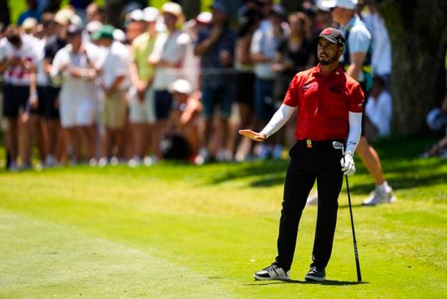 July 13, 2025, Cadiz, Cadiz, SPAIN: Abraham Ancer of Fireball team looks on during the final round of the LIV Golf Andalucia at Golf Club Royal of Valderrama on July 13, 2025 in Cadiz, Spain. Cadiz SPAIN - ZUMAa181 20250713_zaa_a181_003 Copyright: xJoaquinxCorcherox