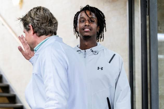 250713 Mikael Ymer of Sweden after a press conference, PK, Pressekonferenz at Nordea Open on July 13, 2025 in Bastad. Photo: Mathilda Schuler BILDBYRAN kod MA MA0845 tennis ATP, Tennis Herren 250 nordea open bbeng kval sweden sverige Copyright: MATHILDAxSCHULER BB250713MA026