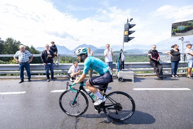 13.07.2025, Feldkirch, AUT, Tour of Austria 2025, Etappe 5 von Feldkirch nach Feldkirch (147,8 km), im Bild Martin Barta (CZE, ATT INVESTMENTS) Martin Barta (CZE, ATT INVESTMENTS) during the stage 5 from Feldkirch to Feldkirch (147,8 km) of the Tour of Austria. Feldkirch, Austria on 2025 07 13. Expa Feldkirch