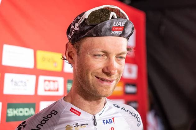 13.07.2025, Feldkirch, AUT, Tour of Austria 2025, Etappe 5 von Feldkirch nach Feldkirch (147,8 km), im Bild Felix Grossschartner (AUT, UAE TEAM EMIRATES XRG) Felix Grossschartner (AUT, UAE TEAM EMIRATES XRG) during the stage 5 from Feldkirch to Feldkirch (147,8 km) of the Tour of Austria. Feldkirch, Austria on 2025 07 13. Expa Feldkirch