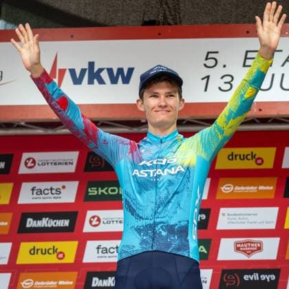 CYCLING - Tour of Austria 2025 FELDKIRCH,AUSTRIA,13.JUL.25 - CYCLING - Tour of Austria, stage 5, Feldkirch - Feldkirch. Image shows Nicolya Vinokurov (KAZ XDS ASTANA Team).  GEPAxpictures xOliverxLerch