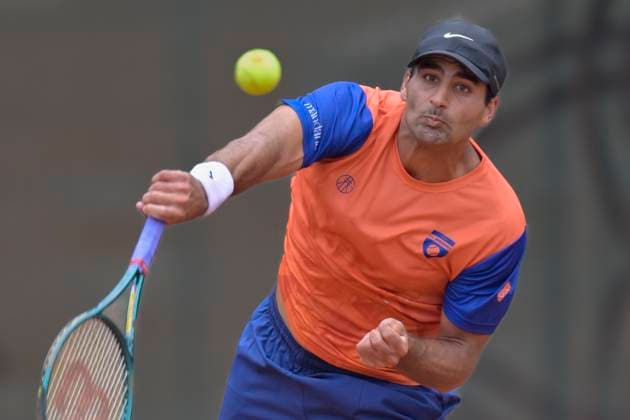 Benjamin Hassan GER 13.07.2025 Tennis 1. Bundesliga Herren, TC Bredeney vs TK BW Aachen, Tennis Club Bredeney, Essen,