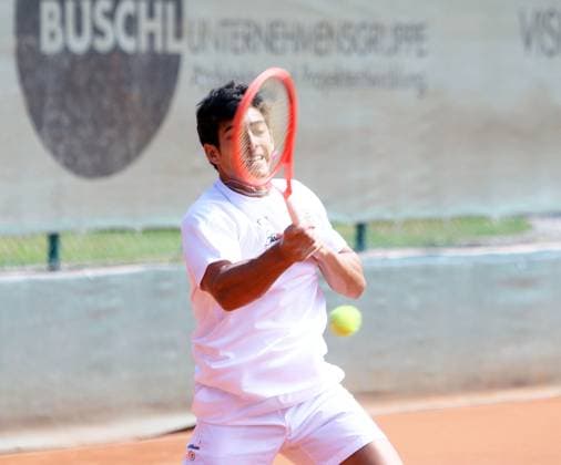 Christian GARIN (Grosshesselohe), He-Tennis Bundesliga, TC Grosshesselohe vs Koelner HTC. 13.07.25, Pullach, 3. Spieltag Copyright: WolfgangxFehrmann