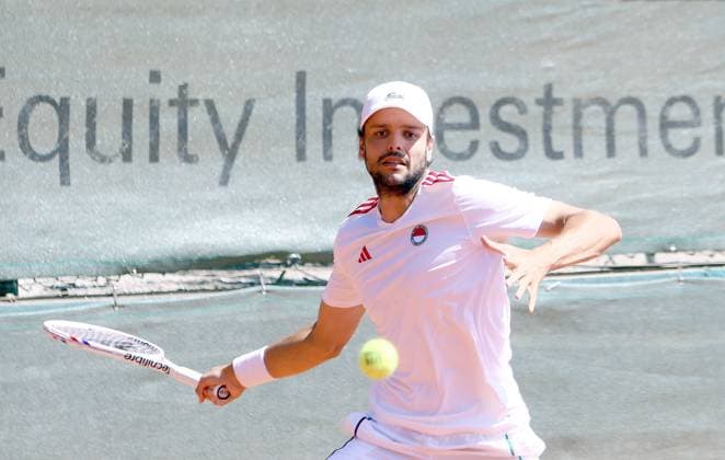 Gregoire BARRERE (Koeln), He-Tennis Bundesliga, TC Grosshesselohe vs Koelner HTC. 13.07.25, Pullach, 3. Spieltag Copyright: WolfgangxFehrmann